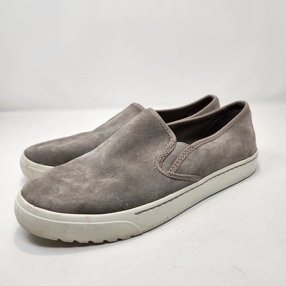 Sorel Womens Campsneak Slip On Sneaker Size 12 Loafers Flats Kettle Grey Suede - Picture 4 of 9